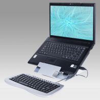 ErgonoFlex Rehausseur d‘ordinateur portable pliable à hauteur variable de 151 à 211 mm