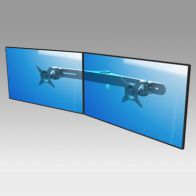 ErgonoFlex Bras pour deux écrans horizontaux Eco Style