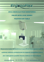 Nos Bras médicaux pour Monitoring Philips Intellivue Series fixation sur Table