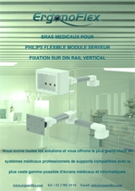 Nos Bras médicaux pour Philips Flexible Module Serveur fixation sur Din Rail Vertical