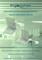 Nos Bras médicaux pour ordinateur portable fixation sur Din Rail Vertical