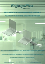 Nos Bras médicaux pour ordinateur portable fixation sur Machine d‘anesthésie Dräger